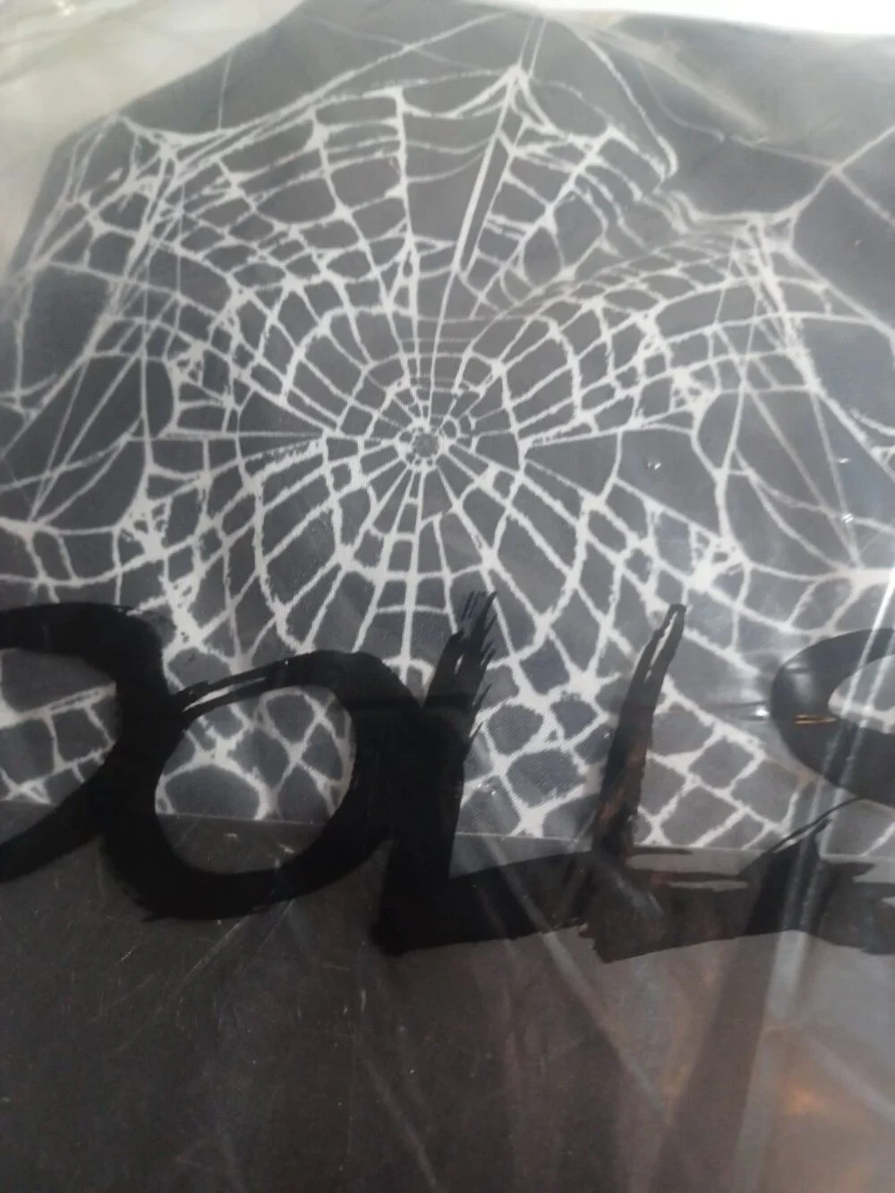 Dolls Kill Dolls Home Spider Webs Gothic Goth Halloween Sheet Set Black White